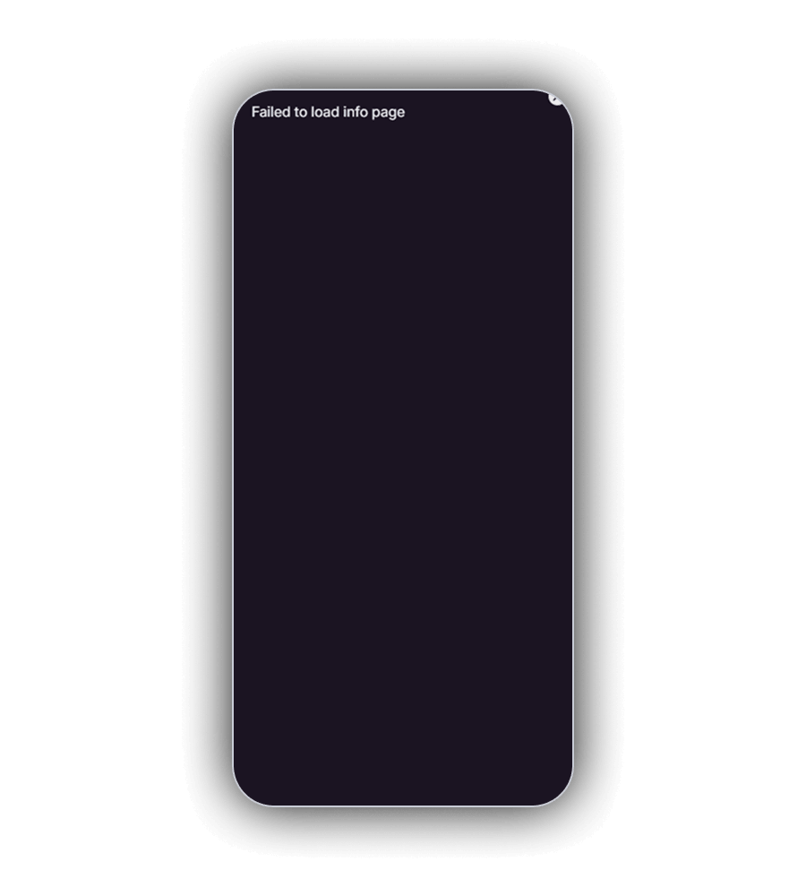 BigDrago VIP Club page on a phone: a plain dark panel with rounded corners and a small close button in the top right corner
